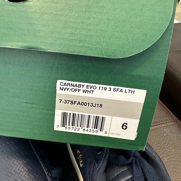 Lacoste Womens Carnaby EVO119 Navy/Off white shoes - Picture 11 of 12